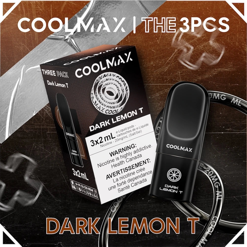 COOLMAX 3pcs Prefilled E-Liquid Pods - Dark Lemon T