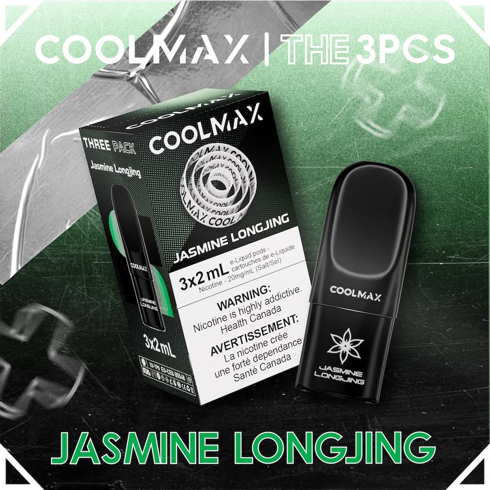 COOLMAX 3pcs Prefilled E-Liquid Pods - Jasmine Longjing