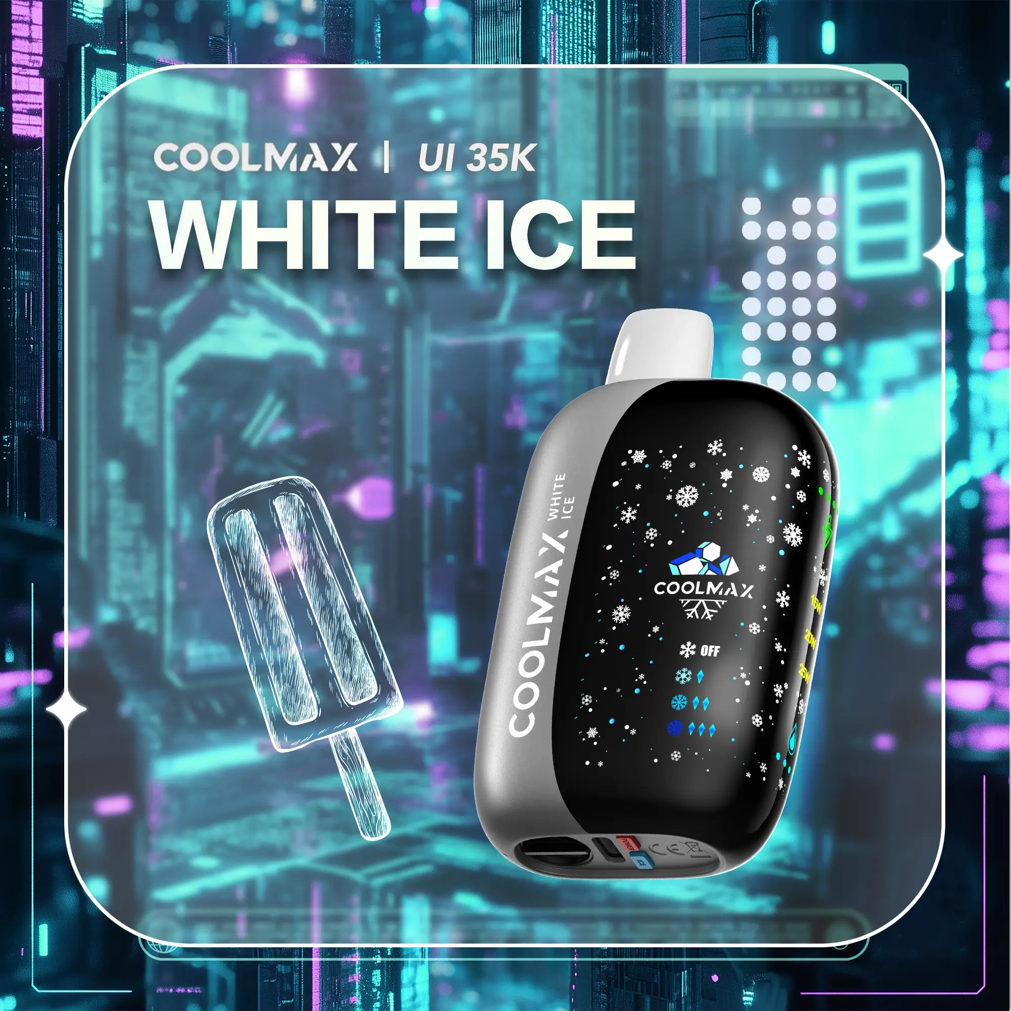 COOLMAX, model UI 35K - WHITE Ice